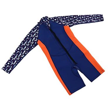 Imagem de Fato de Mergulho Infantil Roxo Protetor Elástico Roupa de Mergulho 2,5 Mm Praia Borracha de Neoprene Respirável (Tamanho 10)