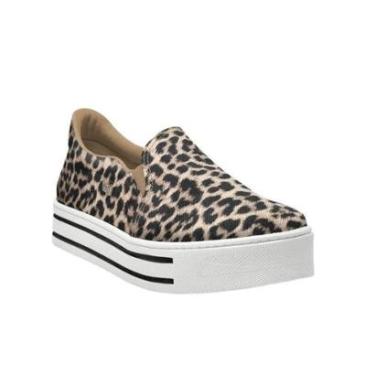 Imagem de Tênis Slip On Feminino Flatform da Via Marte Animal Print-Feminino