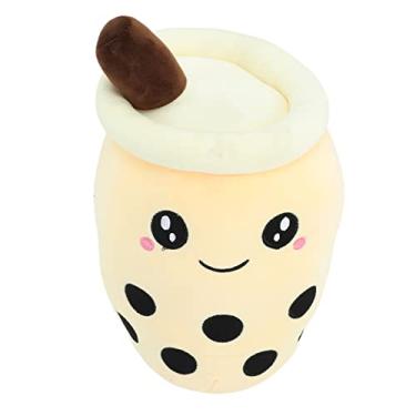 Imagem de Brinquedo de Boneca de chá de Leite Com Bolha, Travesseiro de Pelúcia Com Leite de Bolha para Uso Doméstico (Bege)