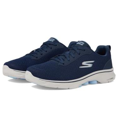 Imagem de Skechers Tênis feminino Go 7-Clear Path Athletic Walking, Azul-marinho/azul-claro, 35