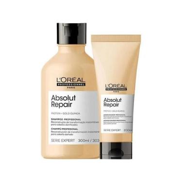 Imagem de Kit Loreal Absolut Repair Gold Quinoa Shampoo Condicionador - 78997061