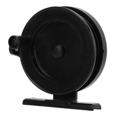 Imagem de SPYMINNPOO Carretos de pesca no gelo, molinetes verticais de plástico para pesca com mosca, roda de frenagem reversa, ferramentas de pesca