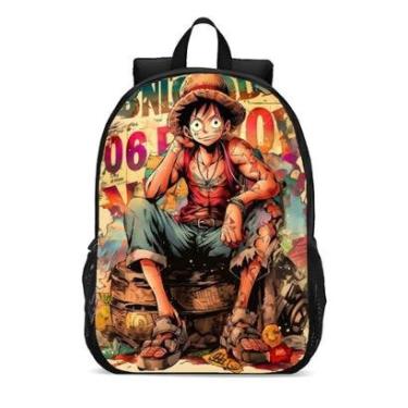Imagem de MOCHILA ESCOLA INFANTIL JUVENIL ANIME ONE PIECE-Unissex