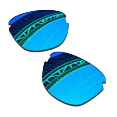 Imagem de LenzProse Lentes de reposição polarizadas de 1,5 mm para óculos de sol Oakley Frogskins Lite OO9374 63 mm, antiarranhões | Ajuste perfeito