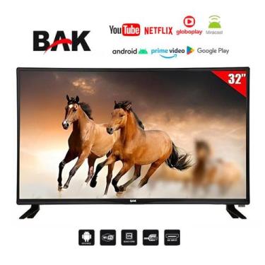 Imagem de Smart Tv 32 Android 11 Bak Wifi 3 Hdmi 2 Usb Hd 60hz Premium Bivolt