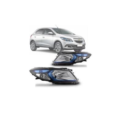 Imagem de Farol Ônix Mascara Negra 2012 2013 2014 Direito - Chevrolet