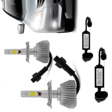 Imagem de Kit Lâmpada Super LED H4 6000K 12V e 24V 22W Efeito Xenon - Tigerauto