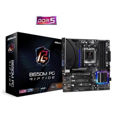 Imagem de Placa Mãe Asrock B650M PG Riptide AM5 DDR5
