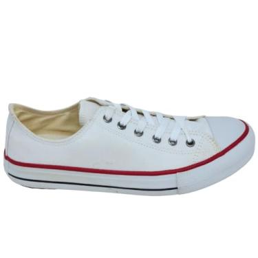 Imagem de Tênis All Classic Casual Confortável Plumax Star Cano Baixo Branco 1000 (Branco, BR, Adulto, Numérico, 38)