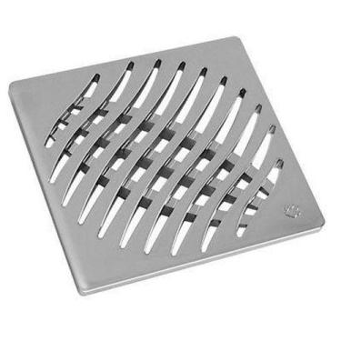 Imagem de  esgoto grelha quadrada crom 100mm *  - tigre