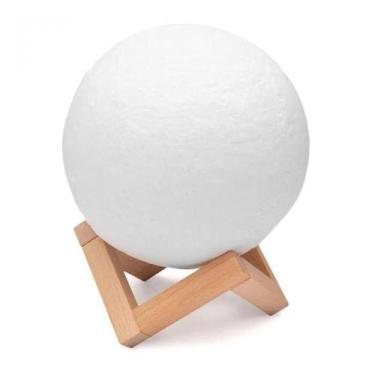 Imagem de Luminária Touch Lua Cheia 3D Abajur - Smart