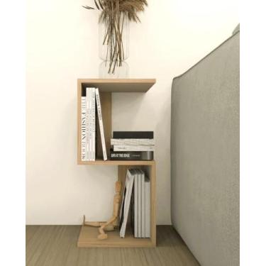 Imagem de Móvel multiuso nichos livros e decorações 30x30x65 Madeirado - Móveis 