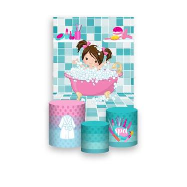 Imagem de Painel De Festa Vertical 1,50 x 2,20 + Trio De Capas Cilindro - Dia de