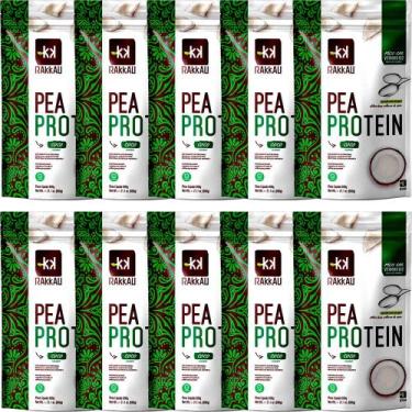 Imagem de Kit 10 Pea Protein Coco Rakkau 600g - Vegano - Proteína