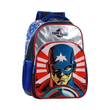 Imagem de Mochila Costas Herói Estrela Meninos Escolar Yepp, Cinza