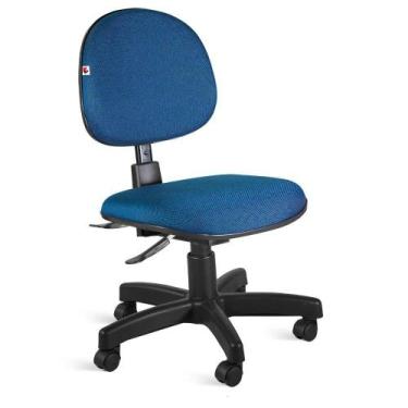 Imagem de Cadeira Ágata Executiva Back System Tecido Azul Com Preto - Ideaflex