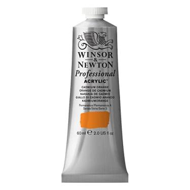 Imagem de Winsor & Newton Tinta acrílica profissional, tubo de 60 ml, laranja cádmio