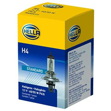 Imagem de HELLA Lâmpada de halogêneo padrão H4, 12 V, 60/55 W