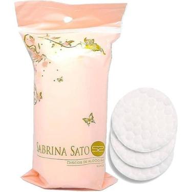 Imagem de Discos de Algodão para Maquiagem e Limpeza Facial 50 discos - Sabrina 