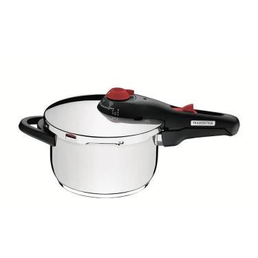 Imagem de Panela De Pressão Solar Inox Fundo Triplo 22 Cm 4,5L - Tramontina 62513223