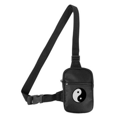 Imagem de Mini Bolsa Lateral Shoulder Bag Masculina Pega Visão Estampa Yin Yang 