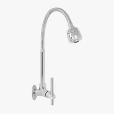 Imagem de Torneira cozinha de parede gourmet parede cromado c69 1/4 voltas - IMP