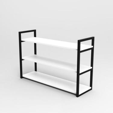 Imagem de Estante Suspensa 3 Prateleiras Móbrigui Decor MD018 60x100x28 Branca