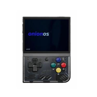 Imagem de MIYOO Mini Plus 128GB Onion OS Preinstalled Retro Portable Handheld 3.5inches IPS Screen Game Console Miyoo Mini+ Console Compatible with Onion OS (Black Transparent)