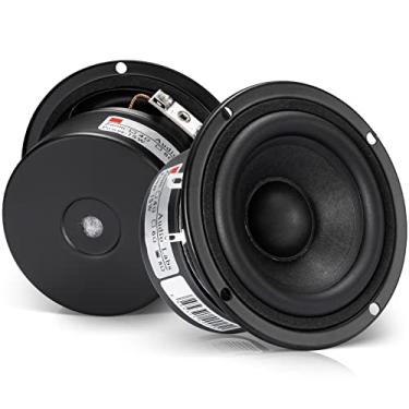 Imagem de Pacote com 2 alto-falantes de estante de linha completa, 7,6 cm 8 Ohm anti-magnético HiFi Tweeter Caixa de madeira Woofer Alto-falantes multimídia (8Ω)