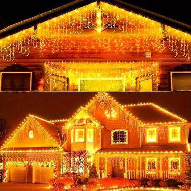 Imagem de Cascata 240 Leds Descoração De Natal Pisca Pisca 4,3 Metros - Wincy Na