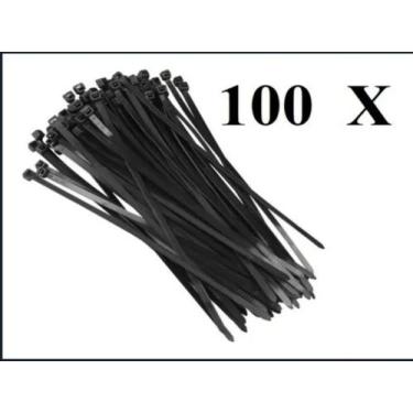 Imagem de 100 Un  Cinta Plastica Nylon 10cm X 2,5mm Preta Hellermann - Bestfer