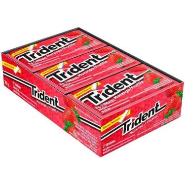 Imagem de Chiclete adams trident c/21 morango
