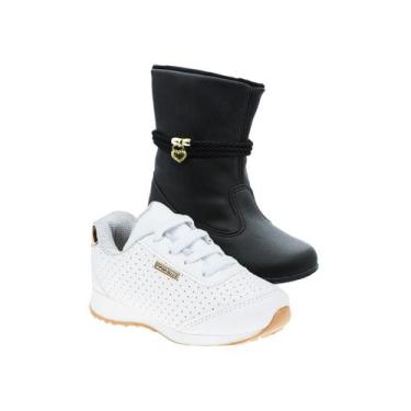 Imagem de Sapato Infantil e Bota Menina - KIT 2 PARES Tam 20 ao 34 - Sapatinhos.