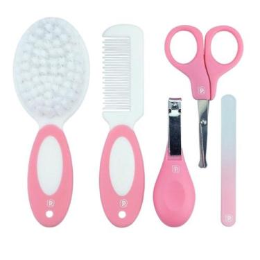 Imagem de Kit Unha Higiene Manicure Bebê 5 Peças Pimpolho Estojo Baby - Mundo do