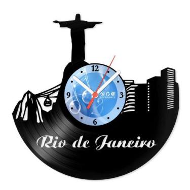 Imagem de Relógio De Parede Disco Vinil Lugares - Rio de Janeiro - VLU-049 - Mod