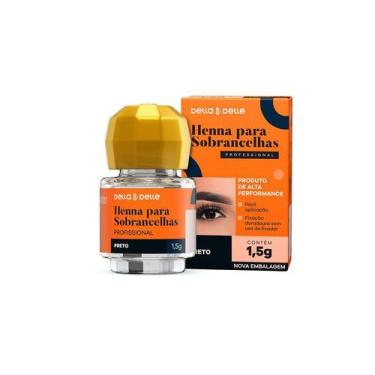 Imagem de Henna Para Designer de Sobrancelhas Della E Delle 1,5g Preto