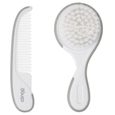 Imagem de Kit Pente e Escova Para Bebês Clingo