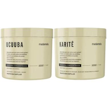 Imagem de Kit Madamelis Manteiga Capilar Ucuuba 500g + Karitê 500g