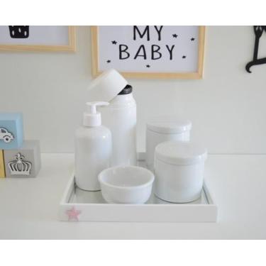 Imagem de Kit Higiene Porcelana Bebê Banho Cuidados K011 Estrela - Ciranda Arte 