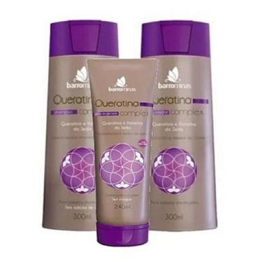 Imagem de Shampoo + Condicionador + Creme Pentear para Cabelos Danificados e Que