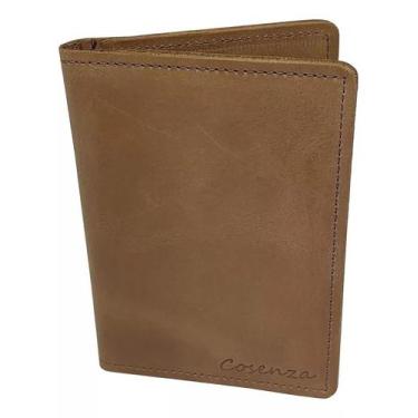 Imagem de Carteira Masculina Porta Documento Cartão RG Em Couro - cosenza, Bege