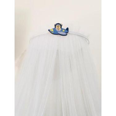 Imagem de Dossel Urso Aviador com tule mosquiteiro - SONHO DE BERÇO