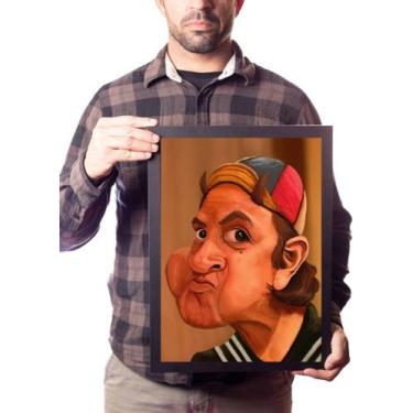 Imagem de Quadro Bochechas De Buldogue Velho Arte Kiko Turma Do Chaves - Fanarte