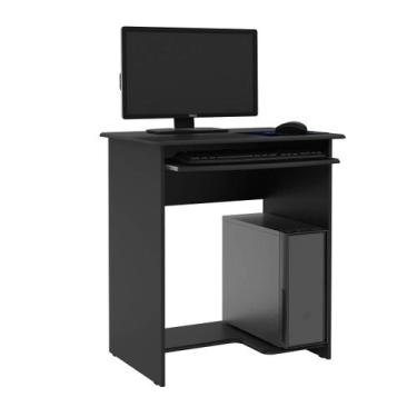 Imagem de Mesa Para Computador Prática 65cm Largura - Ej Móveis,  Preto