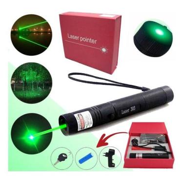 Imagem de Ultra Caneta Laser Pointer Verde Ultra Forte Alcance 50km 200.000mw - 