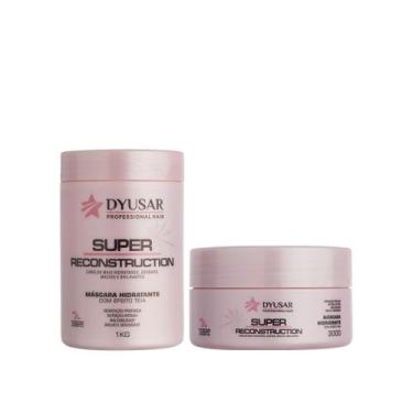 Imagem de Terapia Capilar Reconstrução 2 Máscaras Super 1KG e 300g - DYUSAR Cosm