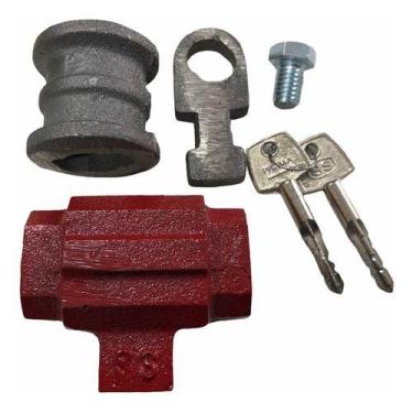 Imagem de Kit 2 Cadeado Piso Soleira P/ Porta De Aço Modelo King Tetra - SAO SAL