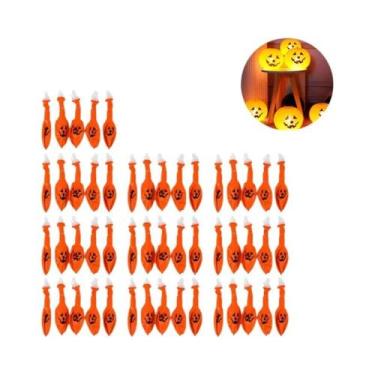 Imagem de Abóbora de Halloween com LED - Luminária de Balão para Festa e Decoraç