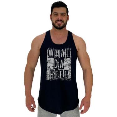 Imagem de Regata Longline Estampada Masculina MXD Conceito What da Hell, P, Masc