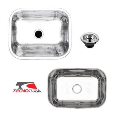 Imagem de Tanque Inox 50x40x22cm + Cuba Inox N1 46x30x17cm com Válvulas Gratuita
